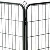 Schwarzer Welpenauslauf Paraschivan 60x80cm (16 Paneele Stahl)