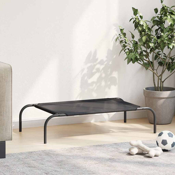 Schwarz erhöhtes Hundebett von Porojean (mit Textilene)