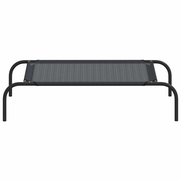Schwarz erhöhtes Hundebett von Porojean (mit Textilene)