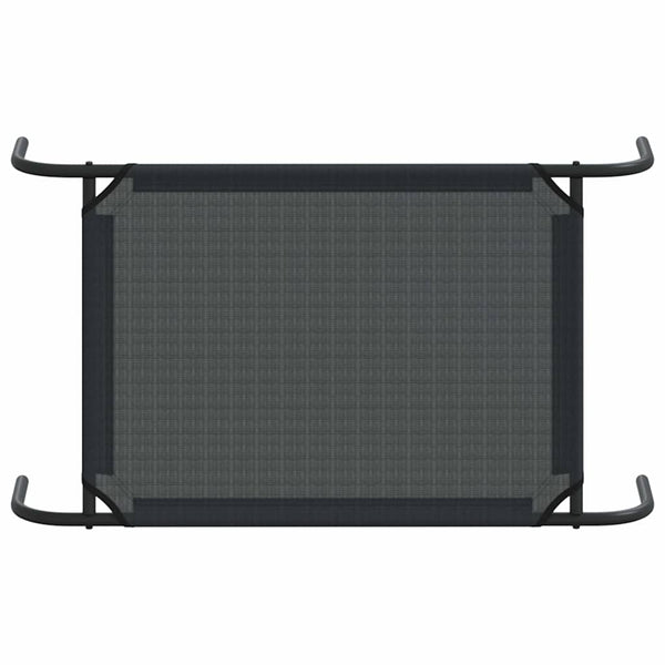 Schwarz erhöhtes Hundebett von Porojean (mit Textilene)