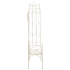 Antikweiße Gartenbank Manuta 122cm (Eisen)
