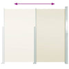 Creme ausziehbare Seitenmarkise Snr 160x500cm