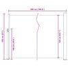 Sininen sisäänvedettävä sivumarkiisi Snr 160x500cm