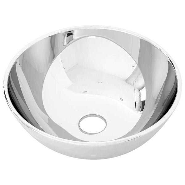 Silbernes Waschbecken Moroi 28x10cm (Keramik)