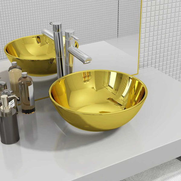 Goldwaschbecken Moroi 28x10cm (Keramik)