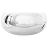 Silbernes Waschbecken Ghenovel 40x15cm (Keramik)