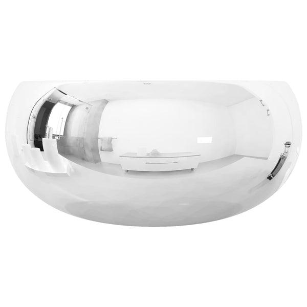 Silbernes Waschbecken Ghenovel 40x15cm (Keramik)