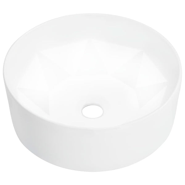 Weißes Waschbecken Cioaza 36x14cm (Keramik)