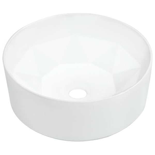 Weißes Waschbecken Cioaza 36x14cm (Keramik)