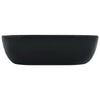 Schwarzes Waschbecken Nadine 45,5x32x13cm (Keramik)