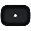 Schwarzes Waschbecken Nadine 45,5x32x13cm (Keramik)