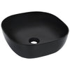 Schwarzes Waschbecken Caravita 42,5x42,5x14,5cm (Keramik)