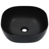 Schwarzes Waschbecken Caravita 42,5x42,5x14,5cm (Keramik)