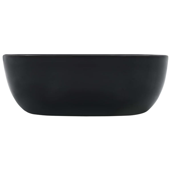 Schwarzes Waschbecken Caravita 42,5x42,5x14,5cm (Keramik)