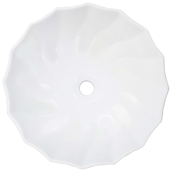 Valkoinen pesuallas Tohani 46x17cm (keraaminen)