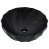 Schwarzes Waschbecken Tohani 46x17cm (Keramik)