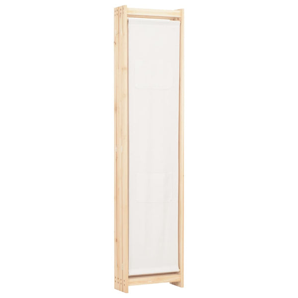 Cremefarbener Raumteiler Iren 160x170x4cm (4-teilig, Stoff)