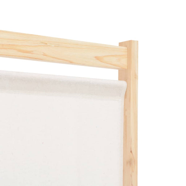 Cremefarbener Raumteiler Iren 160x170x4cm (4-teilig, Stoff)