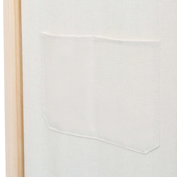 Cremefarbener Raumteiler Iren 160x170x4cm (4-teilig, Stoff)