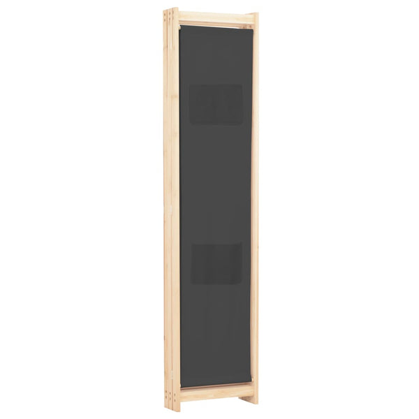 Grauer Raumteiler Iren 120x170x4cm (3-teilig, Stoff)