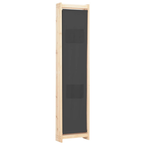 Grauer Raumteiler Iren 160x170x4cm (4-teilig, Stoff)
