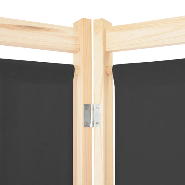 Grauer Raumteiler Iren 160x170x4cm (4-teilig, Stoff)