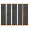 Harmaa tilanjakaja Iren 200x170x4cm (5-paneelinen kangas)