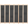 Grauer Raumteiler Iren 240x170x4cm (6-teilig, Stoff)