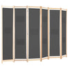 Grauer Raumteiler Iren 240x170x4cm (6-teilig, Stoff)
