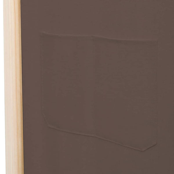 Ruskea paneelinen tilanjakaja Iren 120x170x4cm (kangas)