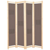 Ruskea paneelinen tilanjakaja Iren 160x170x4cm (kangas)