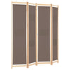 Ruskea paneelinen tilanjakaja Iren 160x170x4cm (kangas)
