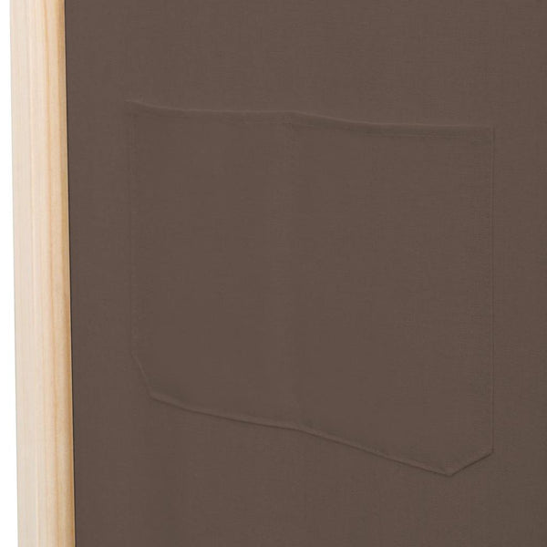 Brauner Raumteiler Iren 200x170x4cm (5-teilig, Leinwand)