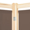 Brauner 6-flügeliger Raumteiler Iren 240x170x4cm (Stoff)