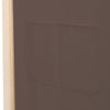 Brauner 6-flügeliger Raumteiler Iren 240x170x4cm (Stoff)