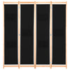 Schwarzer Raumteiler Iren 160x170x4cm (Stoff)