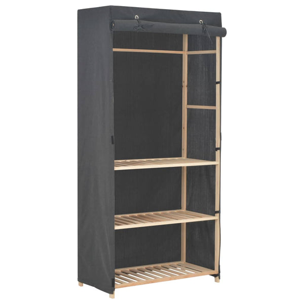 3-türiger Kleiderschrank Puicuta 79x40x170cm (Stoff)