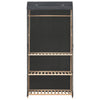 3-türiger Kleiderschrank Puicuta 79x40x170cm (Stoff)