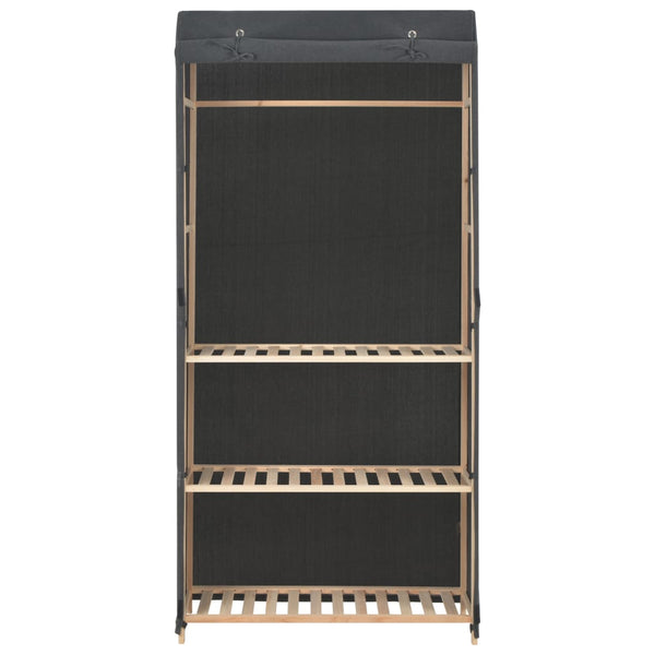 3-türiger Kleiderschrank Puicuta 79x40x170cm (Stoff)