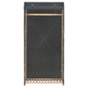 Grauer Kleiderschrank Andia 79x40x170cm (Stoff)