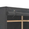 Grauer Kleiderschrank Andia 79x40x170cm (Stoff)