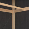 Grauer Kleiderschrank Andia 79x40x170cm (Stoff)