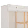 Weißer Kleiderschrank Shelva 173x40x170cm (Stoff)