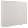 Weißer Kleiderschrank Everette 200x40x170cm (Stoff)