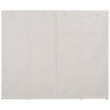 Weißer Kleiderschrank Everette 200x40x170cm (Stoff)
