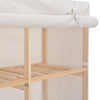 Weißer Kleiderschrank Everette 200x40x170cm (Stoff)