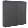Grauer Kleiderschrank Everette 200x40x170cm (Stoff)