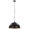 Deckenleuchten Andronica 50cm in Schwarz und Gold (2 Stück halbkugelförmig E27)