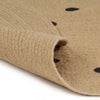 Handgefertigter runder Jute-Teppich Manus 120cm (mit Polka-Dot-Muster)