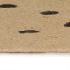 Handgefertigter runder Jute-Teppich Manus 120cm (mit Polka-Dot-Muster)